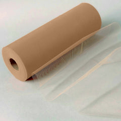 12"x100 Yards Natural Tulle Fabric Bolt, Sheer Fabric Spool Roll For Crafts