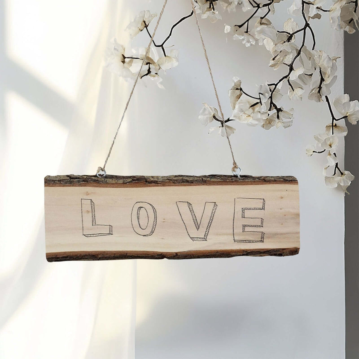 2 Pack 10"x4" Natural Blank Hanging DIY Wood Sign, Rectangle Wood Plaques