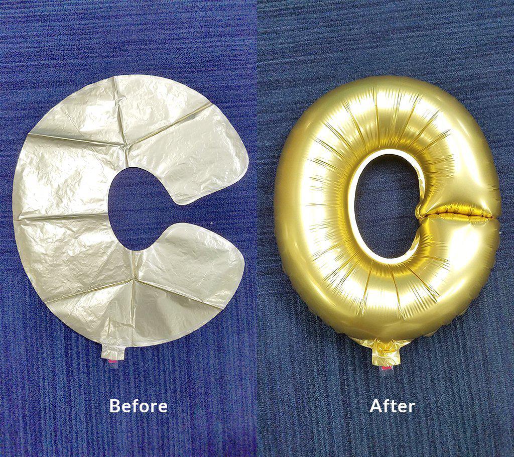 16" Shiny Metallic Silver Mylar Foil 0-9 Number Balloons